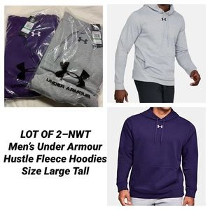 Men’s Under Armour Hustle Fleece Hoodies—NWT
